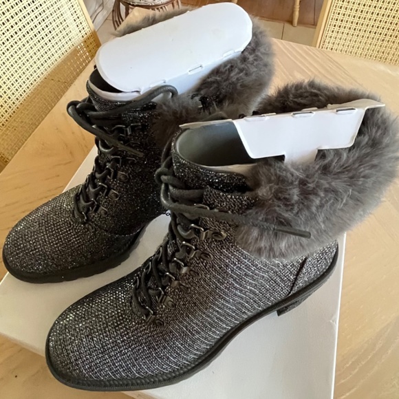 Jessica Simpson Grey Deliah Rhinestone Bootie Size 9  NWT - Picture 4 of 15